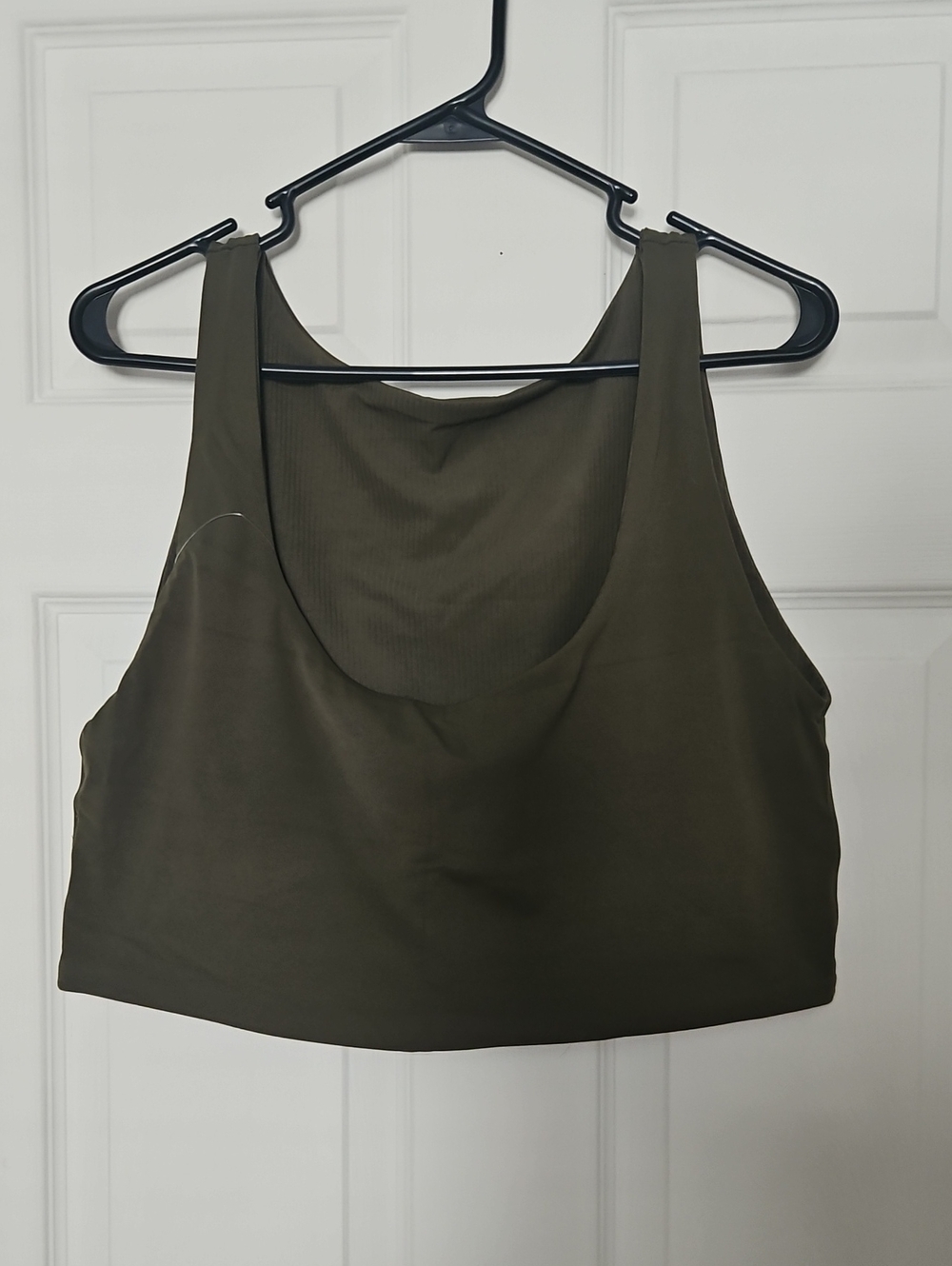 Aerie Olive Reversible Scoop Neck Midi Bra